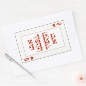 ヘブライ語Venachafoch-hu - Purim Queen 遊's Card 長方形シール (封筒)