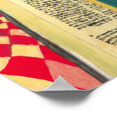 ヘブライ読語の聖書の男の詩篇1 ポスター (角)