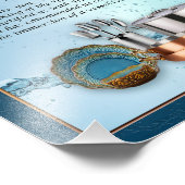 ヘブライ賛美語と英語の料理を漬けるためのもの フォトプリント            (角)