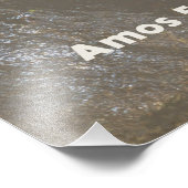 ヘブライ預言者アモス引用文正義と義 フォトプリント (角)