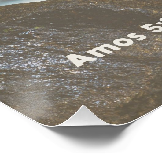 ヘブライ預言者アモス引用文正義と義 ポスター (コーナー)