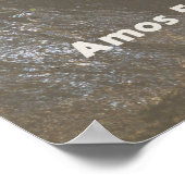 ヘブライ預言者アモス引用文正義と義 ポスター (角)