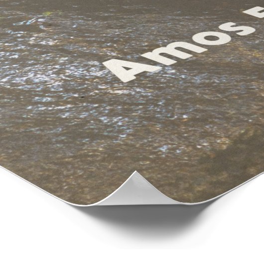 ヘブライ預言者アモス引用文正義と義 ポスター (角)