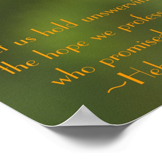 ヘブライ10:23 ポスター (角)