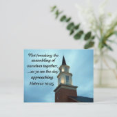 ヘブライ10:25 ポストカード (スタンド正面)