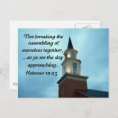 ヘブライ10:25 ポストカード (正面/裏面)