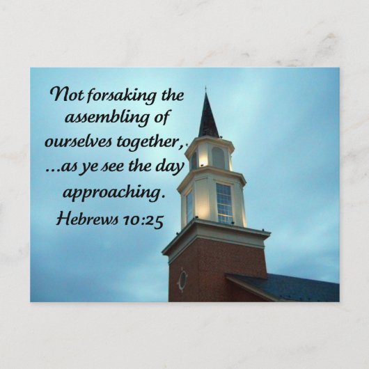 ヘブライ10:25 ポストカード (正面)