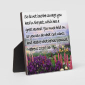 ヘブライ10:35-36 フォトプラーク (正面)