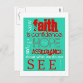 ヘブライ11:1 ポストカード (正面/裏面)