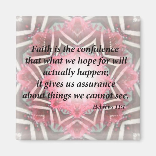 ヘブライ11:1 マグネット (正面)