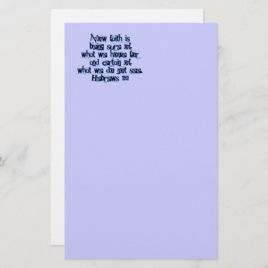 ヘブライ11:1 便箋 (正面/裏面)