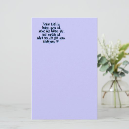 ヘブライ11:1 便箋 (スタンド正面)