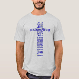 ヘブライ12:2 -青 Tシャツ