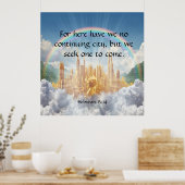 ヘブライ13:14 ポスター (キッチン)