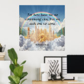 ヘブライ13:14 ポスター (ホームオフィス)