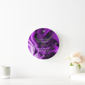 ヘブライ13:2 ラウンド壁時計 (ホーム)