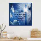 ヘブライ13:8 ポスター (キッチン)