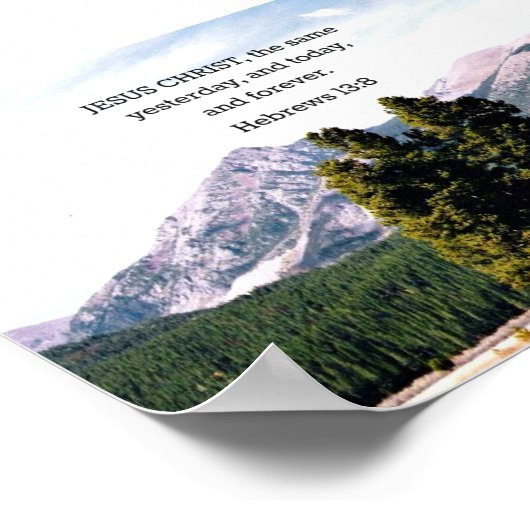 ヘブライ13:8 ポスター (角)