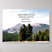 ヘブライ13:8 ポスター (正面)