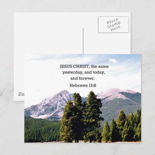 ヘブライ13:8 ポストカード (正面/裏面)