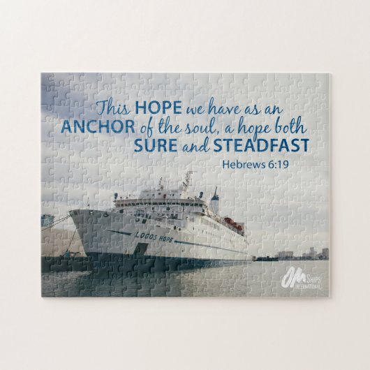 ヘブライ6:19のパズル ジグソーパズル (横)