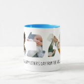 ヘブライ・ダディ・フォトコラージュの父の日マグ マグカップ (中央)