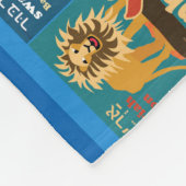 ヘブライAlephbetの動物のステッカーフリース毛布 フリースブランケット (角)