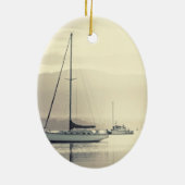 ヘブリューズ6:19イエス・いかり、私の魂、帆船 セラミックオーナメント (裏面)