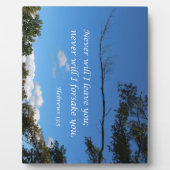 ヘブリーズ13:5は決してお離れ前には フォトプラーク (正面)