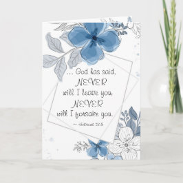 ヘブリーズ13:5決してお離れ前には カード