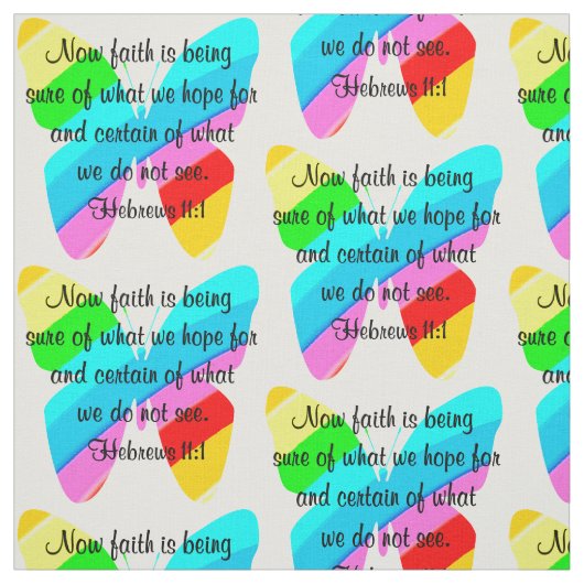 ヘブルカラフルス11:1蝶デザイン ファブリック (見本)