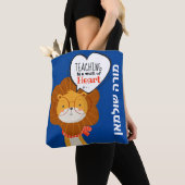 ヘブルパーソナライズされた先生/モラ トートバッグ (クローズアップ)