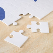 ヘブルモダンーアレプタフブルーホワイトタイポグラフィ ジグソーパズル (側面)