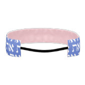 ヘブルモダンーアレプタフホワイトタイポグラフィ アスレチックヘッドバンド (裏面)