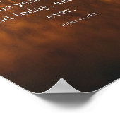 ヘブル人への手紙 13:8 口語訳 聖書の言葉 イエス・キリスト 昨日も今日も永遠に変わらない ポスター (角)