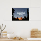 ヘブル人11:1今や信仰は物の実体である ポスター (キッチン)