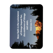 ヘブル人11:1今や信仰は物の実体である マグネット (縦)