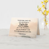 ヘブル人12:28振り回すことのできない王国 カード (黄色い花)