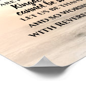 ヘブル人12:28振り回すことのできない王国 ポスター (角)