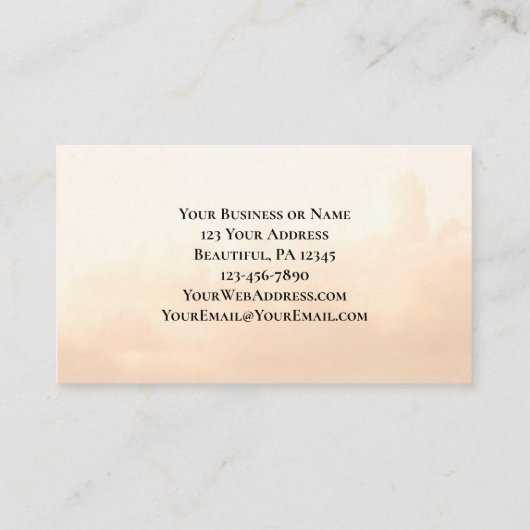 ヘブル人12:28振り回すことのできない王国 名刺 (裏面)