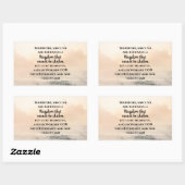 ヘブル人12:28振り回すことのできない王国 長方形シール (シート)