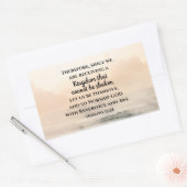 ヘブル人12:28振り回すことのできない王国 長方形シール (封筒)