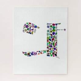 ヘブル文字ヘイ宝石で作られたHEY ジグソーパズル