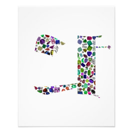 ヘブル文字ヘイ宝石で作られたHEY フォトプリント           