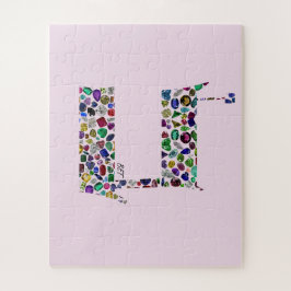 ヘブル文字BET （宝石で作成） ジグソーパズル