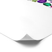 ヘブル文字BET （宝石で作成） ポスター (角)