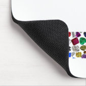 ヘブル文字BET （宝石で作成） マウスパッド (コーナー)