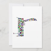 ヘブル文字DALET宝石で作られた 招待状 (裏面)