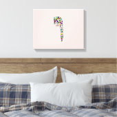 ヘブル文字VAV宝石で作られた キャンバスプリント (インサイチュ (寝室))