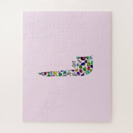 ヘブル文字VAV宝石で作られた ジグソーパズル